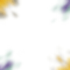 An abstract transparent wavy vignette design element overlay.