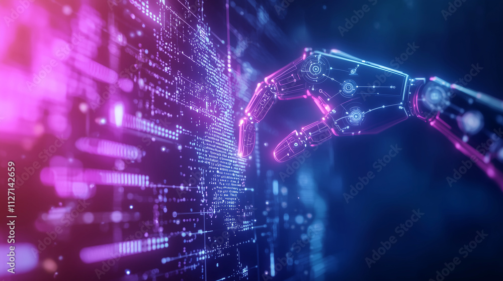 Poster financial technology innovation with robotics and data streams