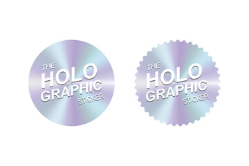 Holo graphic Sticker vector format