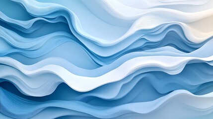 Abstract blue and white wavy background. (1)