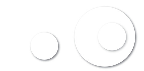 Abstract white and gray gAbstract white modern transparency circle presentation background. White background with creative abstract pattern. radient background.