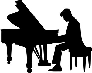 Music player silhouette