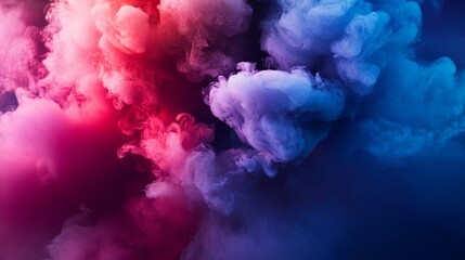 Fototapeta premium Abstract Colorful Smoke Swirls and Vapor Clouds
