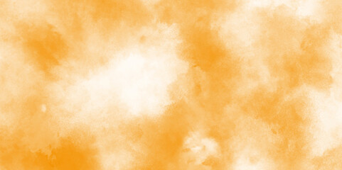 abstract smeared ink effect bright orange and yellow color shades watercolor,  showcasing a smooth and elegant color transition, old paper texture for background.