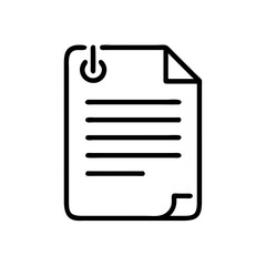 Obraz premium Document icon