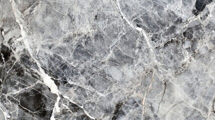 Fototapeta premium Natural grey marble surface displaying intricate patterns and textures from a quarry in Italy