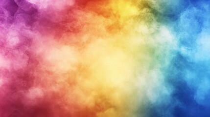 Rainbow Colored Smoke Abstract Background