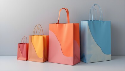 A colourful shopping bag wallpaper 