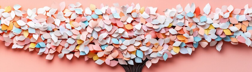Obraz premium Creative growth studio vibrant energy tree close-up design
