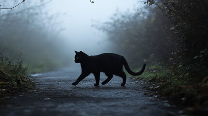 black cats bring bad luck, especially on Friday the 13th, is a superstition rooted in medieval Europe. They were often associated with witches and considered omens of misfortune.