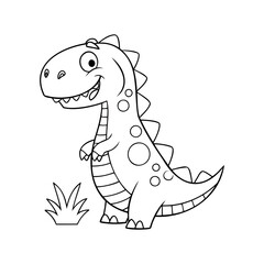 dinosaur coloring page design