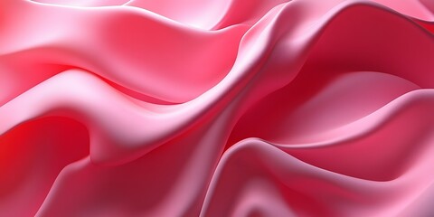 Obraz premium Abstract pink fabric texture with soft, flowing waves and folds.