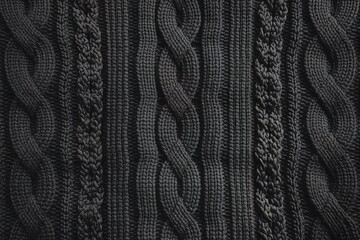 A close-up view of a textured fabric, a knitted garment