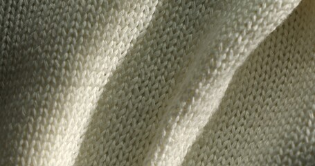 Cream Knitted Fabric with Draped Shadows