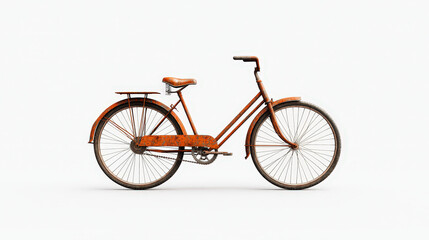 vintage bicycle with rustic charm, featuring classic design and warm orange tones, perfect for...