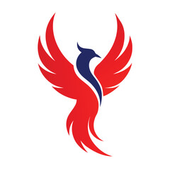 Phoenix Vector Design Symbolizing Strength and Rebirth.