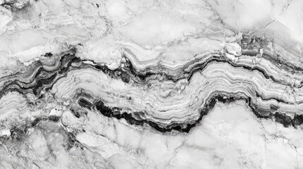 Elegant black and white marble pattern showcasing natural swirls and textures in a striking design