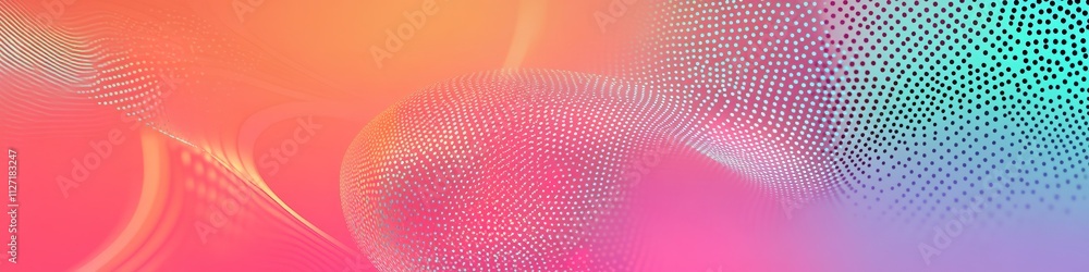 Poster abstract wavy background in gradient colors