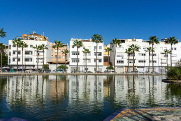 Obraz premium Malaga, San Andres Neighbourhood and Parque del Oeste.