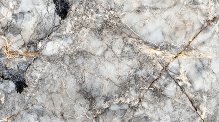 Fototapeta premium Natural grey and white marble surface with intricate veining pattern suitable for design projects