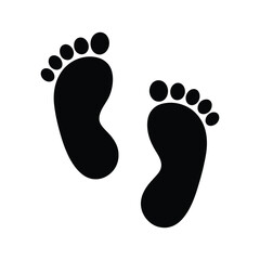 Adorable Baby Footprints Vector Illustration for Newborn, Family Love, and Parenting Design