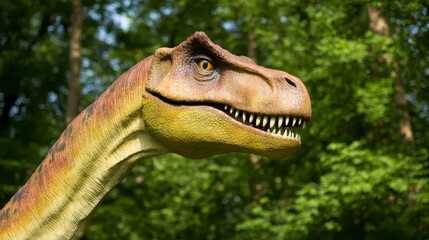 Obraz premium Prehistoric Dinosaur Model Jurassic Park Theme Extinct Reptile Wildlife Ancient Animal