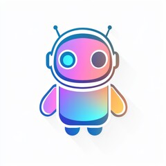 Colorful Robot Illustration Design