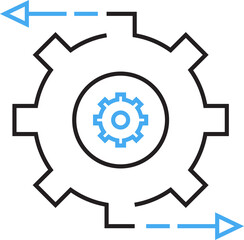 Gear Line Icon
