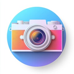 Stylish Retro Camera Illustration