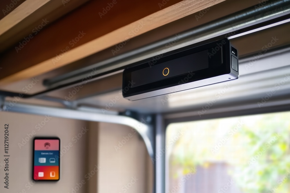 Poster innovative smart garage mechanism with remote control for enhanced convenience and security