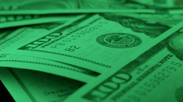 United States one hundred dollar bills in Green Light