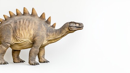 Fototapeta premium Stegosaurus Dinosaur Model Prehistoric Reptile Jurassic Era Ancient Animal Wildlife Paleontology