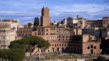 Obraz premium Rome Italy Travel Beauty Collisé Bird Sky