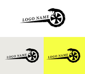 wheel logo brand icon vector