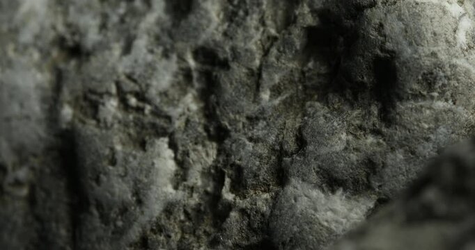 Close-up of Rough Gray Rock Surface