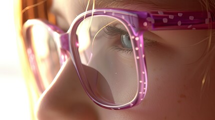 Her glasses symbolize her unwavering dedication to learning, a constant reminder of her thirst for knowledge.