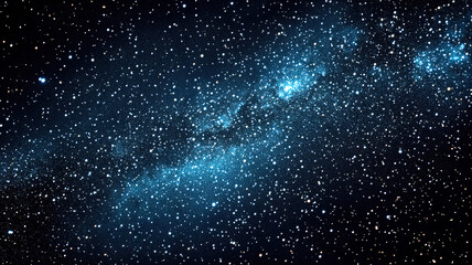 Fototapeta premium Magical Starry Night Sky with Sparkling Stars and Black Backdrop