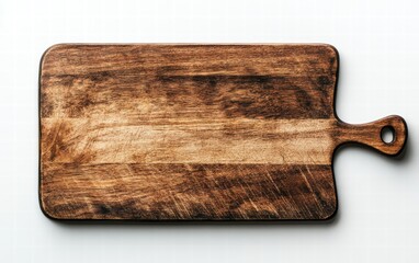 wooden Cutting Board, isolated on bright and clear white background