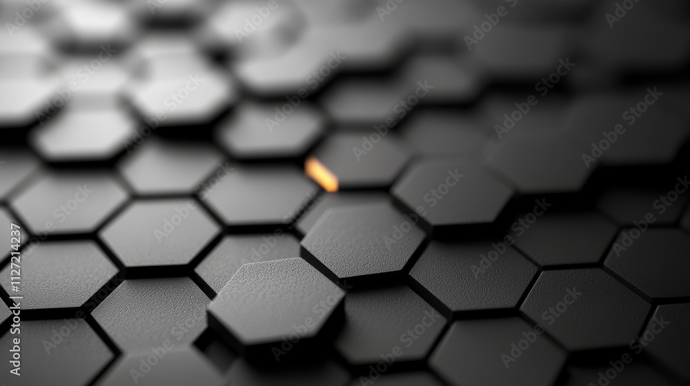 Aufkleber hexagon shapes: abstract background with interconnected hexagon shapes forming a honeycomb pattern, 