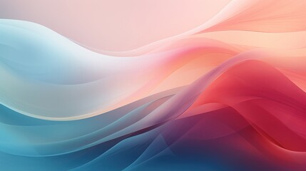 Fototapeta premium Abstract Pastel Waves Flowing Seamlessly Together