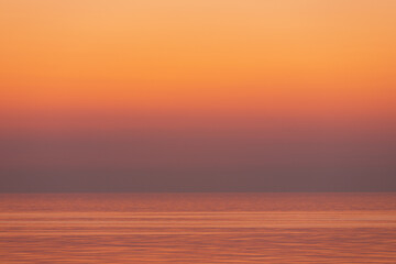 Beautiful red sky before sunrise.