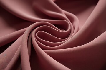 Obraz premium A close-up view of a soft, flowing fabric, predominantly in a shade of pink