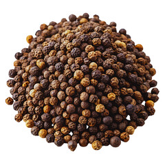 black pepper on white background