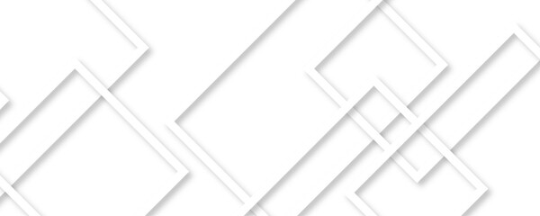 Abstract white and grey geometric overlapping square pattern. Abstract background with Stripes seamless pattern vector design. Abstract modern business technology and communication concept. 