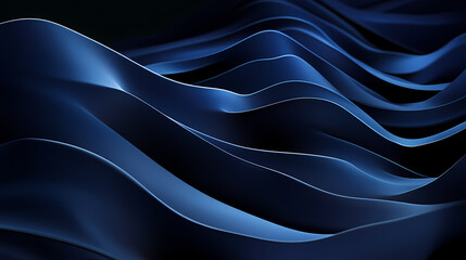 Obraz premium Blue and black layers arranged in an abstract background design, with oblique stripes and a modern, corporate feel. Oblique. Illustration