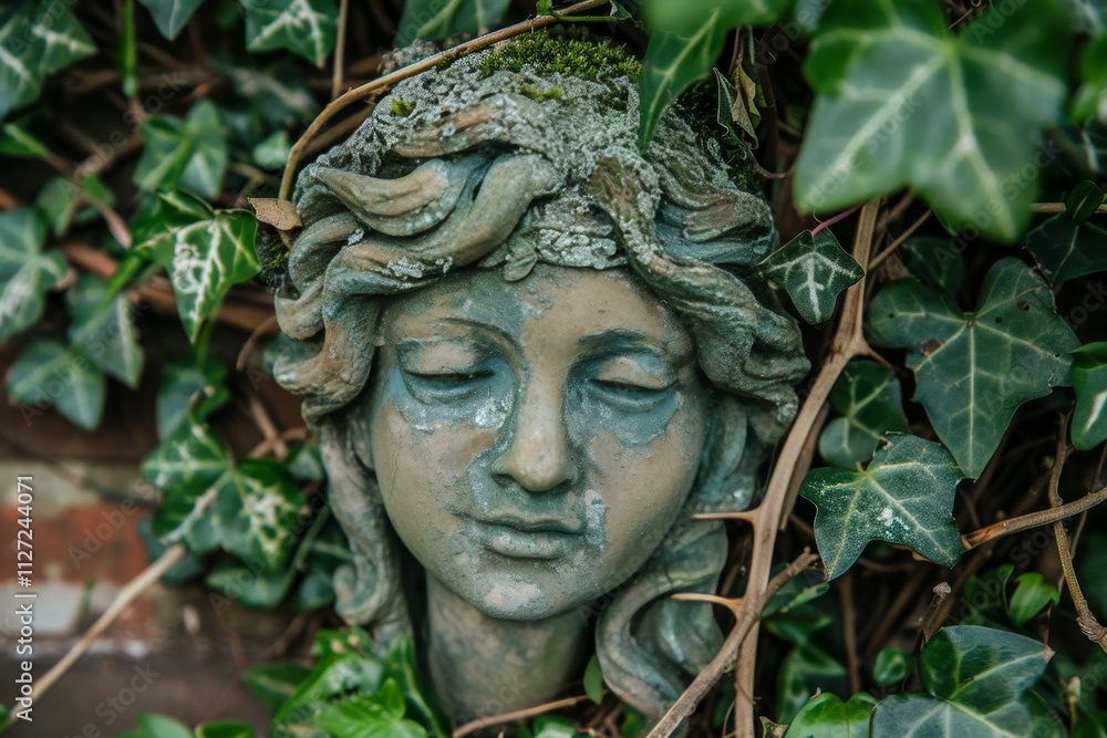 Poster exploring artistic compositions and sculptures in urban spaces to spark creativity and curiosity