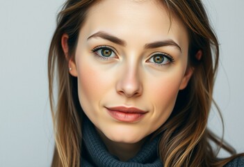 Naklejka premium Neutral half-length portrait of a woman