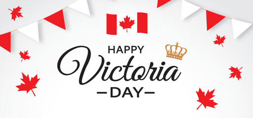 VICTORIA DAY GREETING CARD OR BACKGROUND. VECTOR ILLUSTRATION - 6