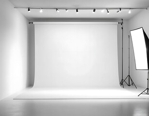 room with spotlights