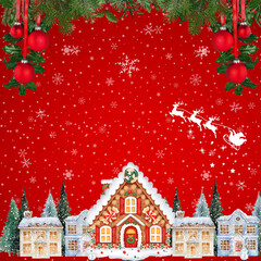 Merry Christmas Greeting Card	